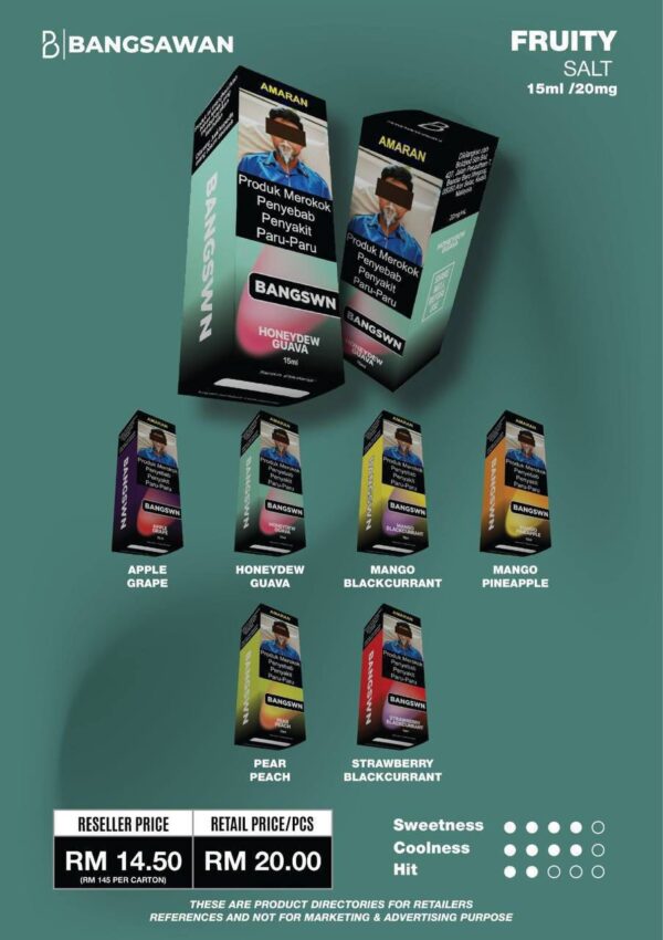 BANGSAWAN SALT 15ML/20MG - Malaysia Vape Store