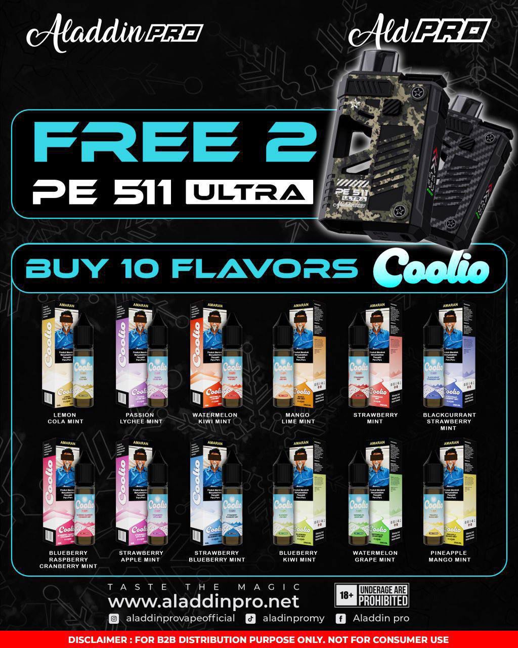 COOLIO (MEDIUM MINT) 15ML/20MG