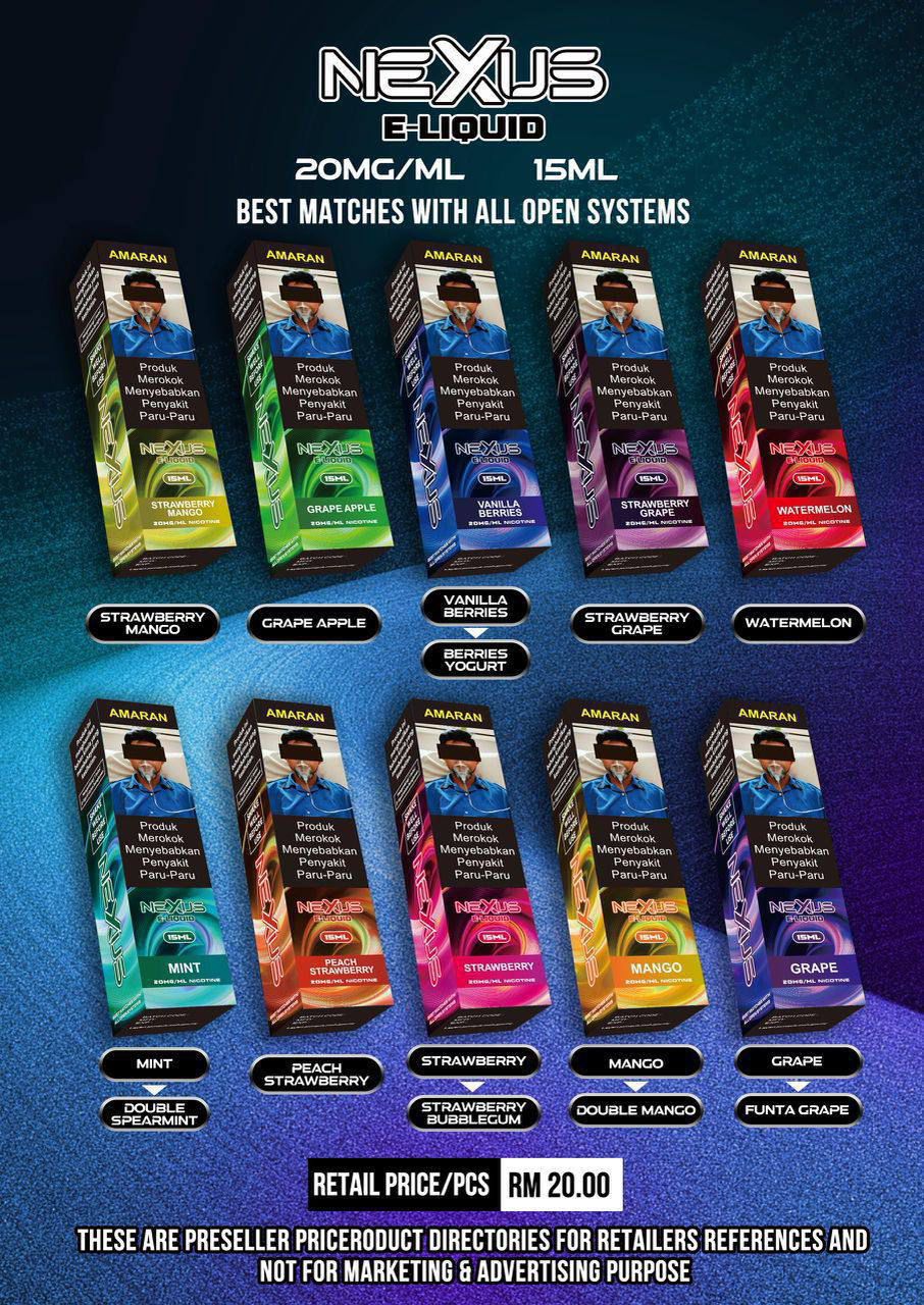 NEXUS E-LIQUID 15ML/20MG